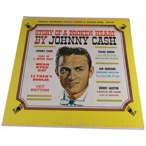Johnny Cash Story Of A Broken Heart Vinyl LP Design Records DLP-610 33 RPM Mono